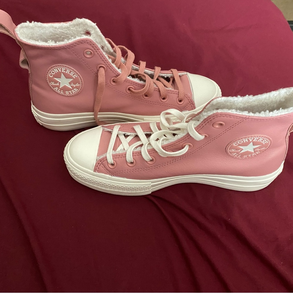 Converse Pink High-Top Sneakers